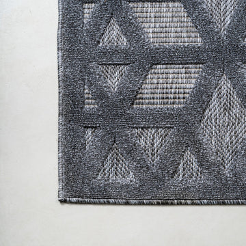 Talaia Neutral Geometric Indoor/outdoor Area Rug